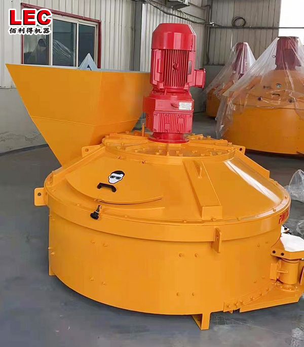 Counter flow planetary concrete mixer