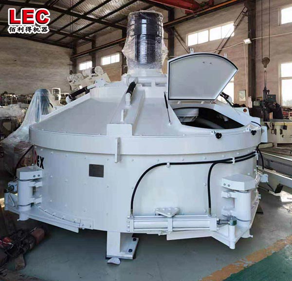 Centralized mixing plant type planetary concrete mixer for continuous mixtures