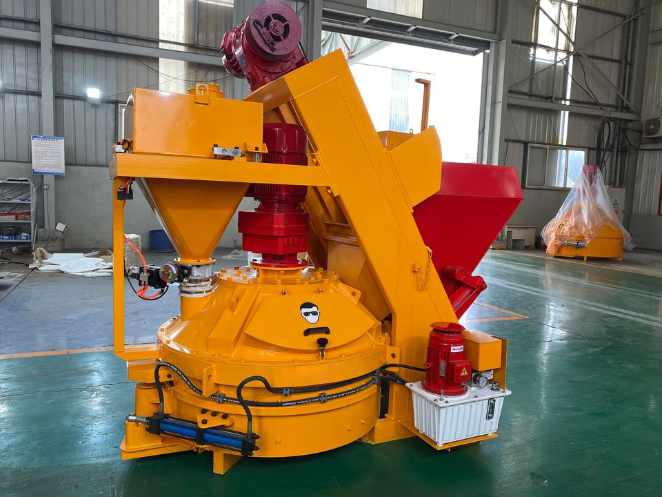 Refractory pan mixer - vertical shaft concrete mixer