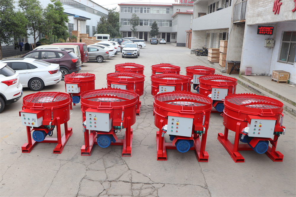 refractory pan mixer with 250 and 500 kgs