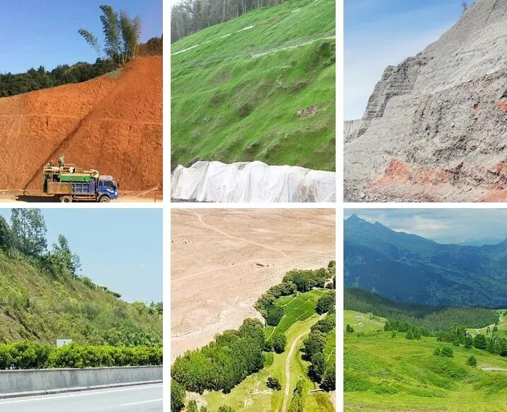 Hydroseeding machine for slope greening