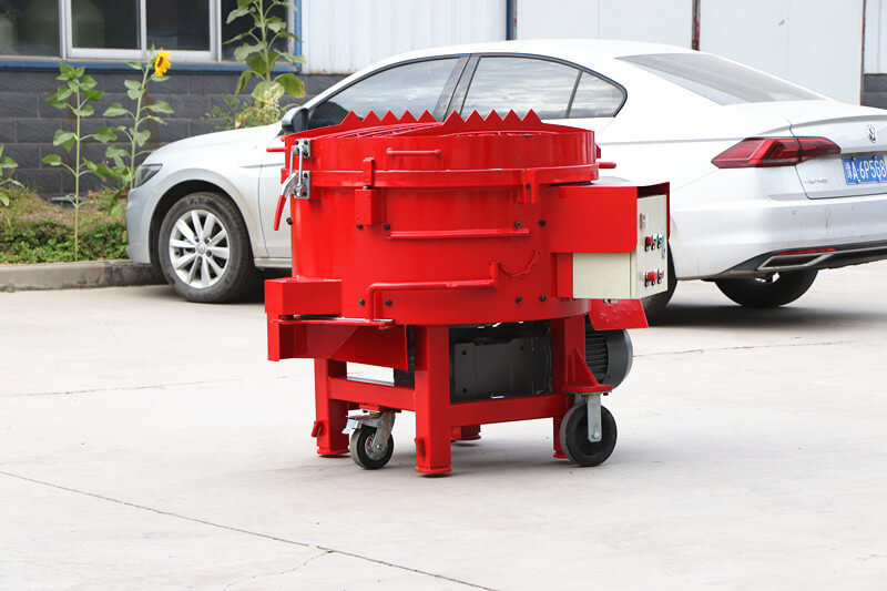 Small capacity electric refractory mixer