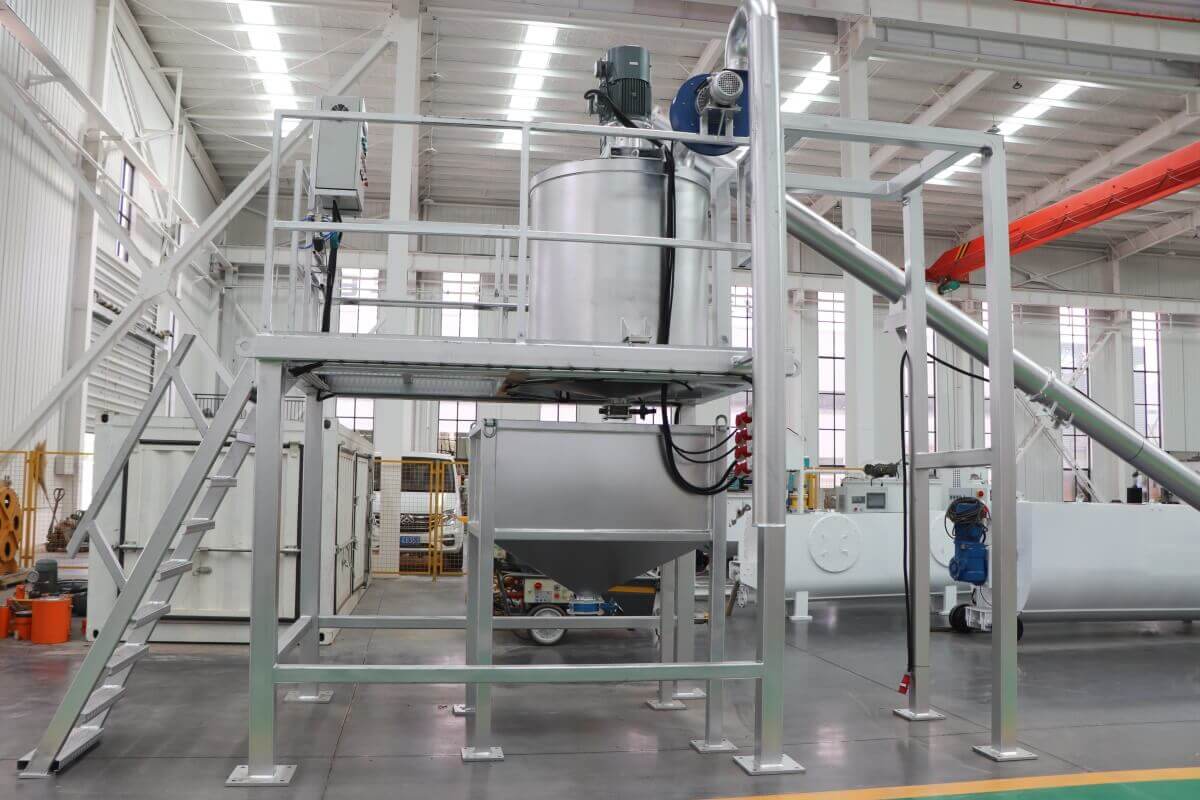 Electric grouting mixing plant