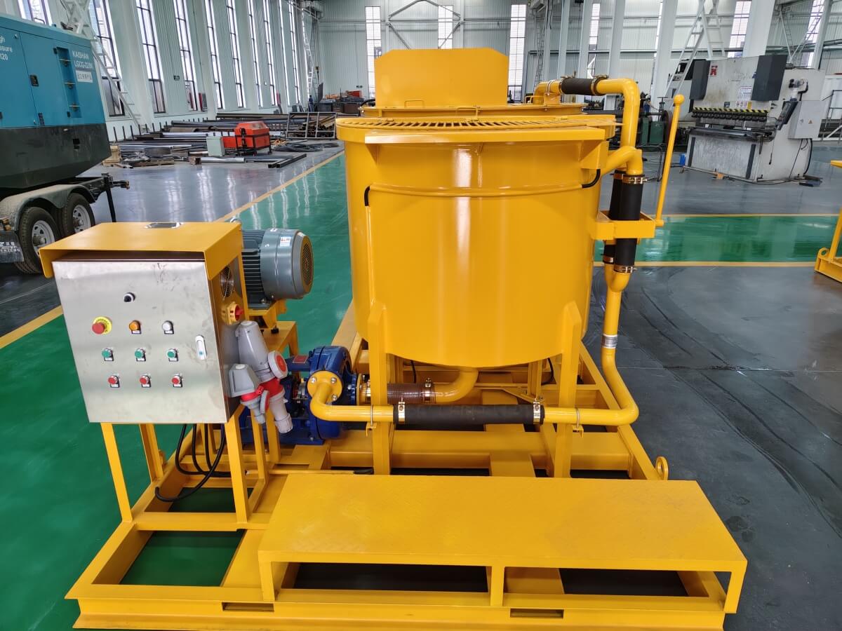 cement grout mixer with agitator