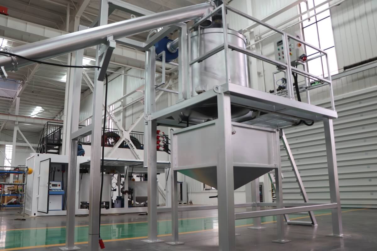 Grouting mixing plant for soil enhancement project