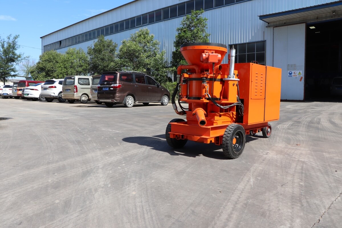 TBM used shotcrete system