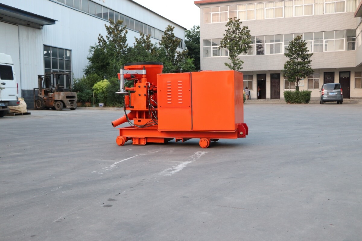 TBM used shotcrete system