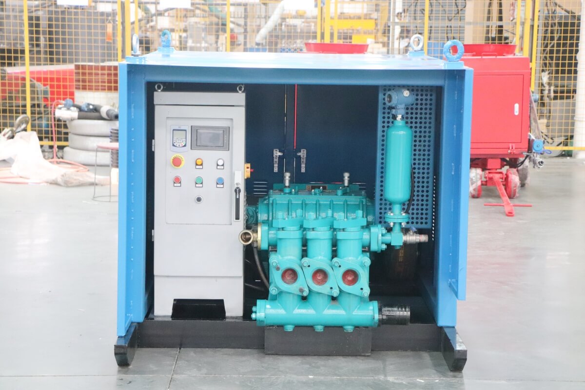 High pressure grouting pump for foundation reinforcement