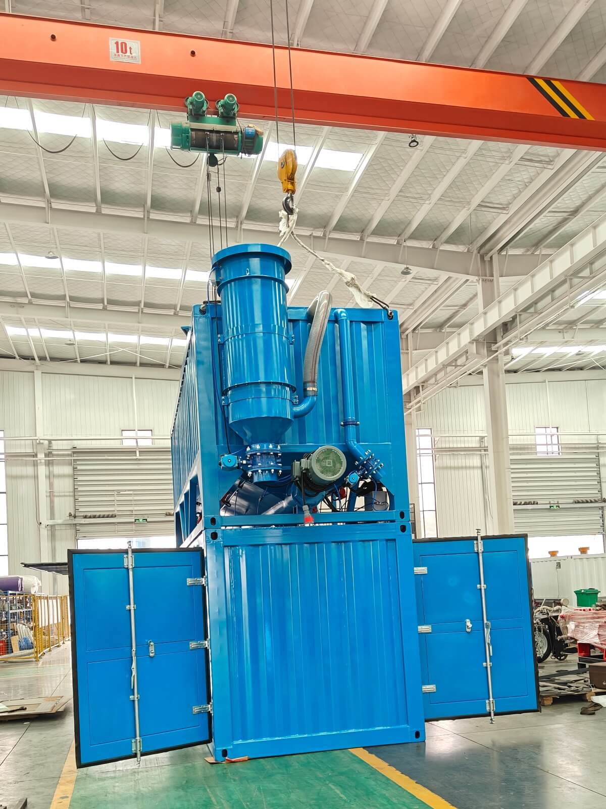container type grout batching mixer plant