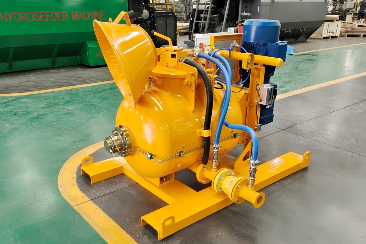 Pneumatic refractory mixing pump