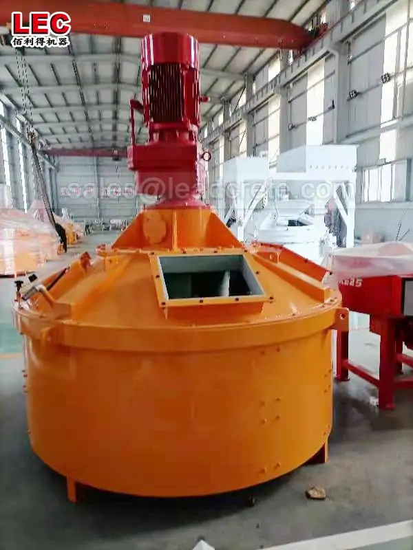 Vertical shaft planetary concrete mixer