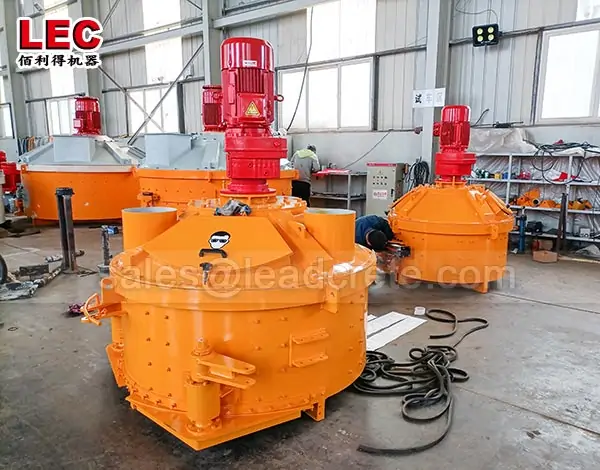 counter current mixer for prefabricated parts