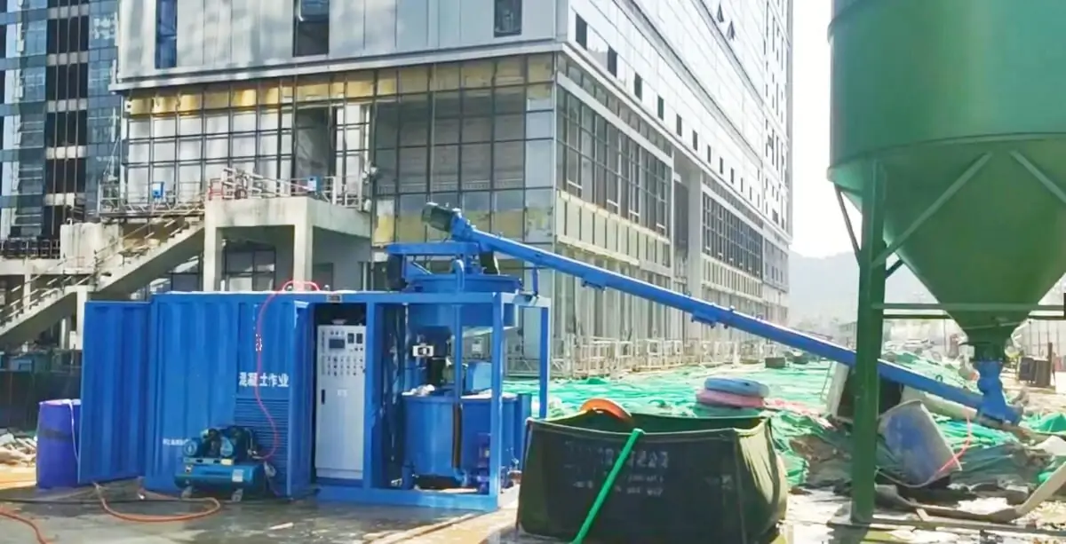 Foam concrete plant for building & architecture