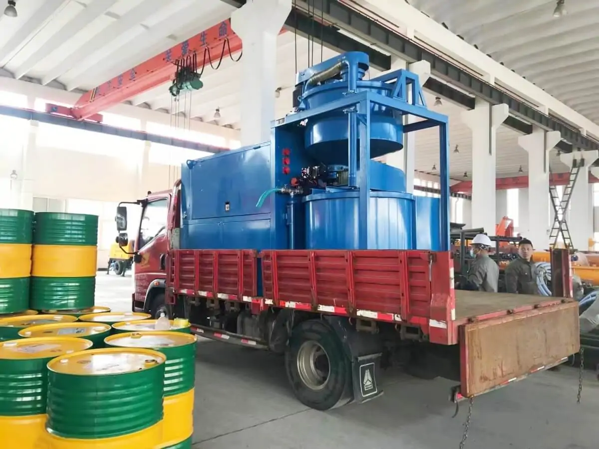 Foam concrete plant for roof Insulation
