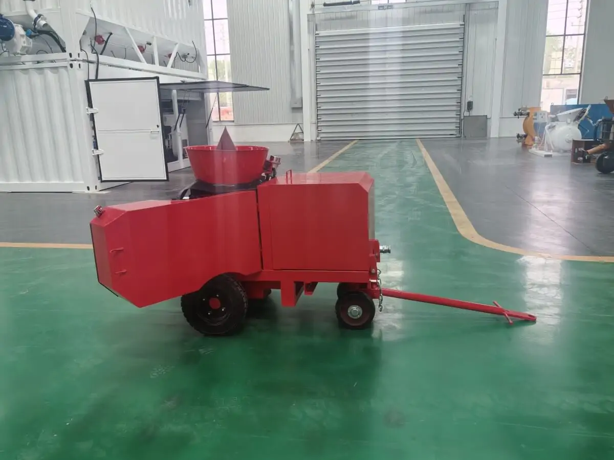 Gunning machine for repairing and layering of refractory concrete