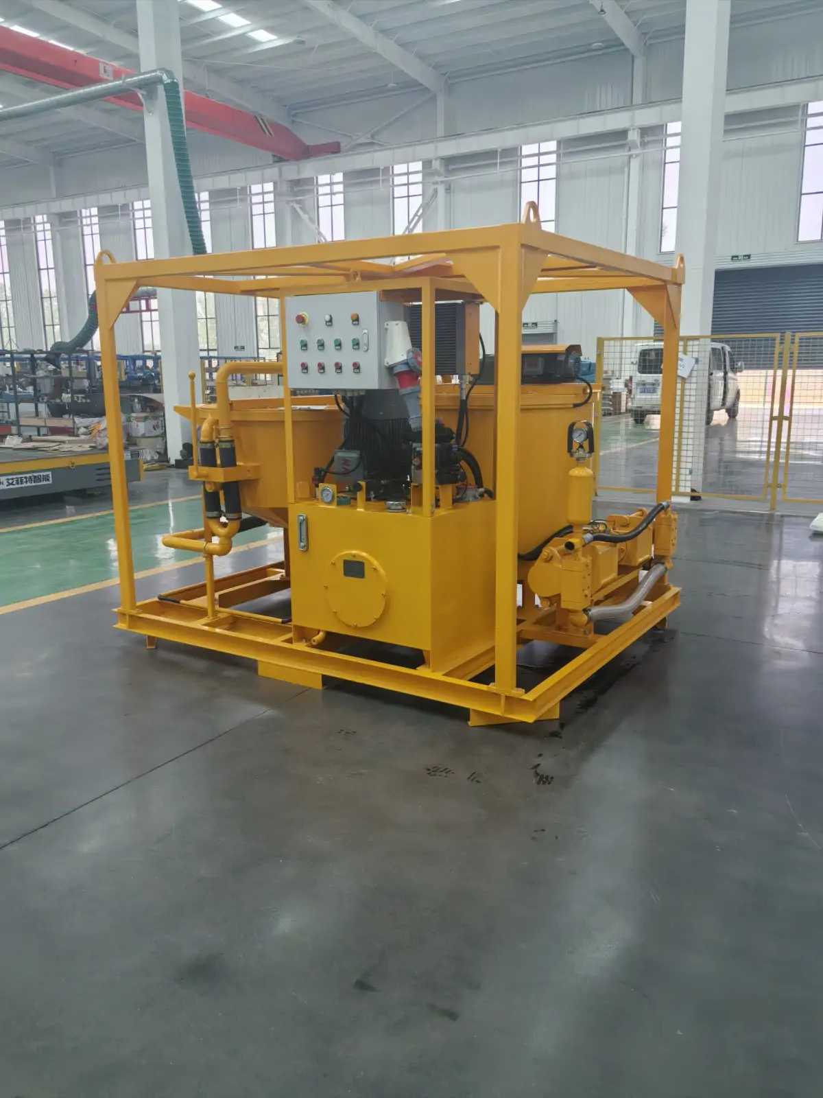 Bentonite slurry grout plant