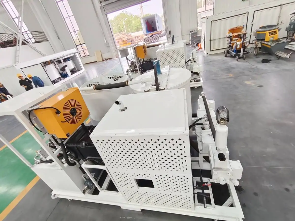 Grout station plant